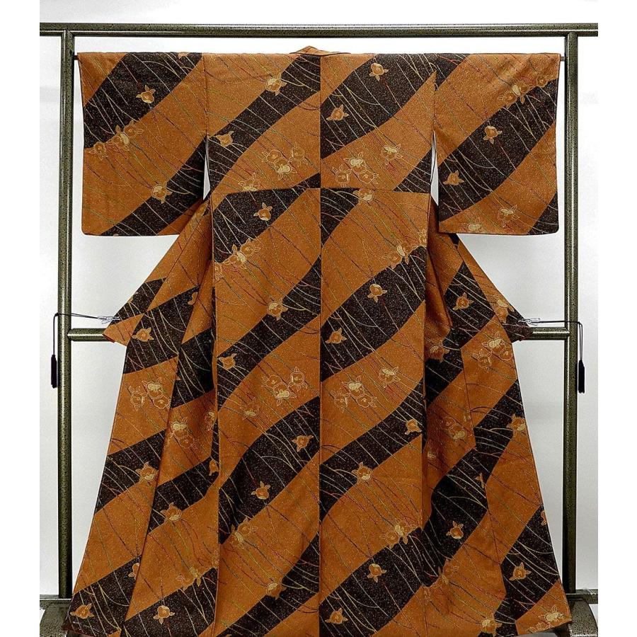 小紋 正絹 椿模様 リサイクル 中古 着物 カジュアル c0582 : きもの翔