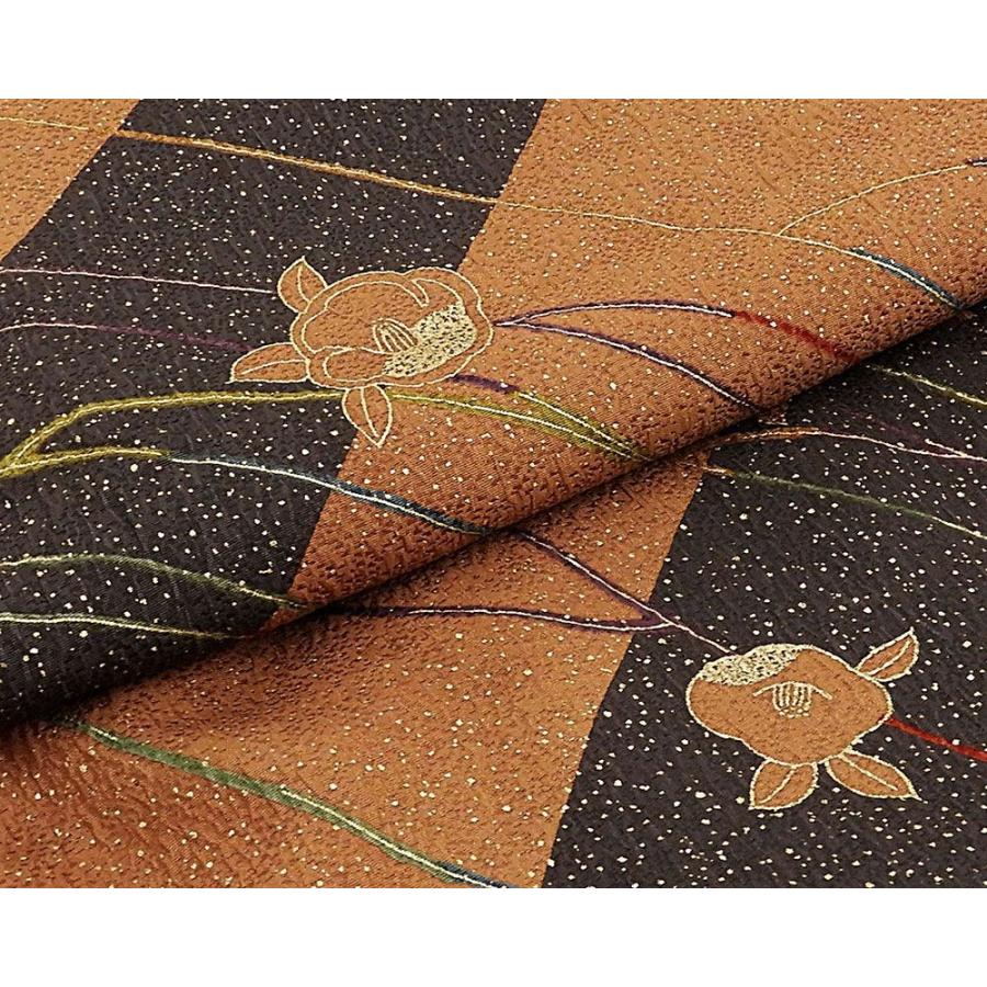 小紋 正絹 椿模様 リサイクル 中古 着物 カジュアル c0582 : きもの翔