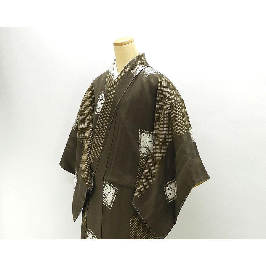 小紋 未着用超美品 正絹 幾何模様 身丈166.5cm 裄丈66.5cm 未使用 新古