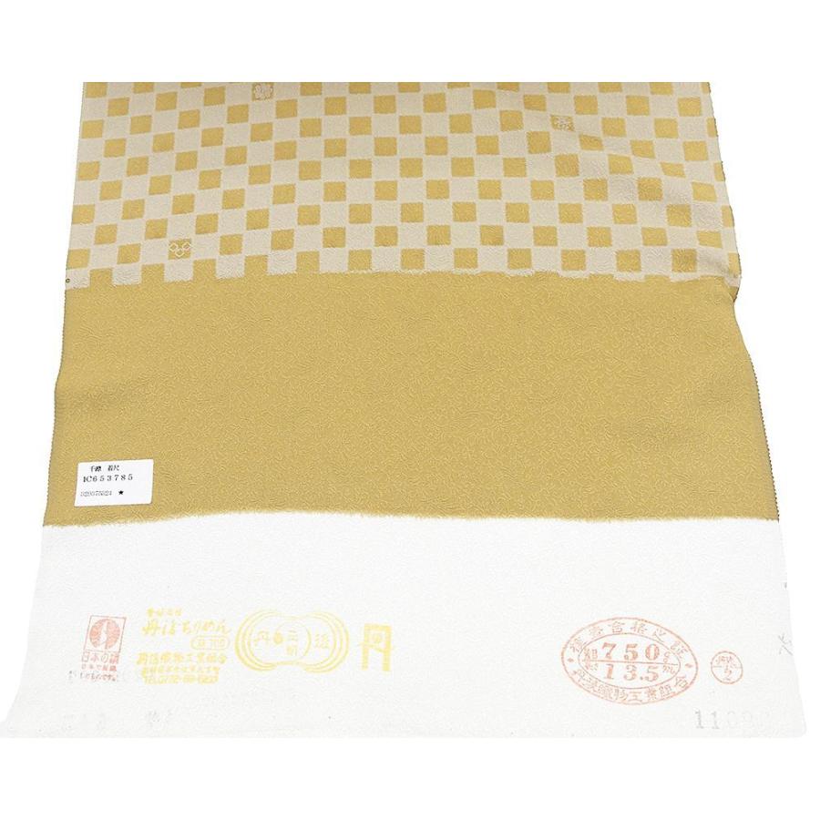 20％OFF！SALE 小紋 反物 正絹 千總 市松寿文様 京友禅 小紋 丹後ちりめん 新品 未仕立 c2080の画像