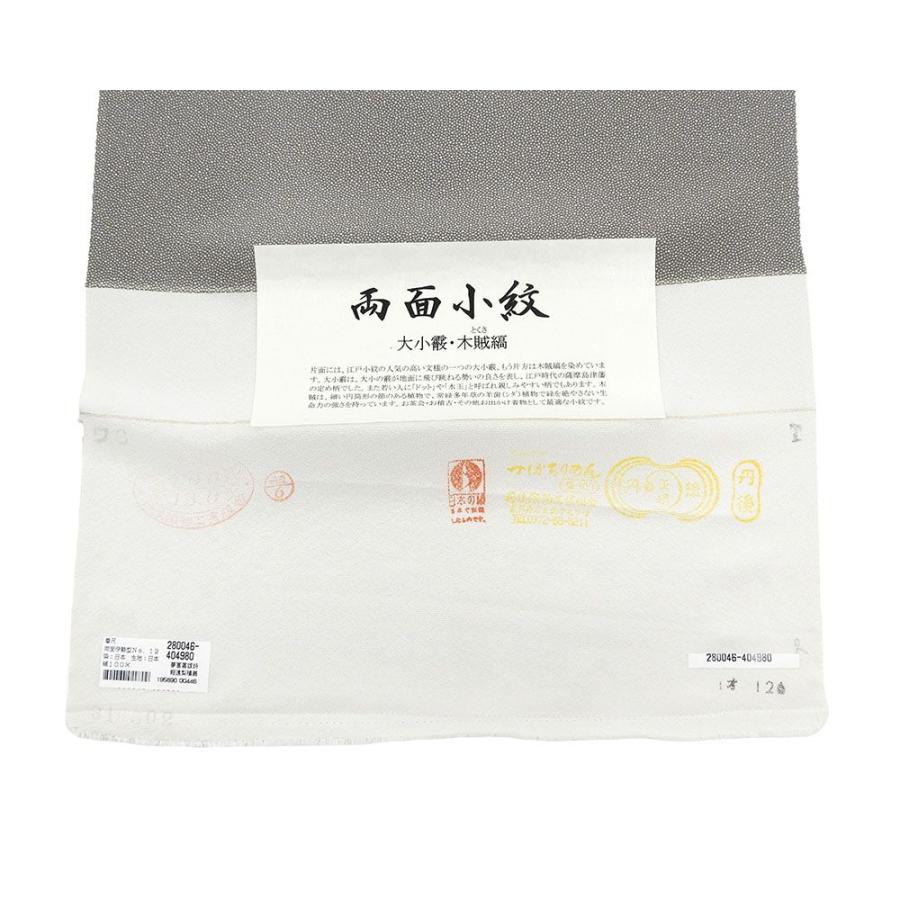 20％OFF！SALE 小紋 反物 正絹 伝統工芸伊勢型写 両面江戸小紋 大小霰 木賊縞 丹後ちりめん 江戸小紋 新品 未仕立 着物 フォーマル カジュアル c2131の画像