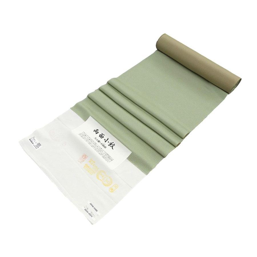 小紋 反物 正絹 伝統工芸伊勢型写 両面江戸小紋 大小霰 木賊縞