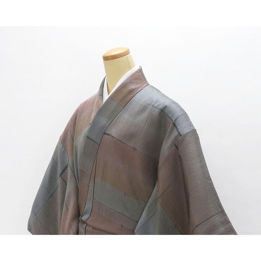 小紋 未着用美品 正絹 格子幾何模様 身丈170cm 裄丈67.5cm 小紋 未使用 新古品 着物 c4004 小紋 未着用美品 正絹 格子幾何模様 身丈170cm 裄丈67.5cm 未使用 新古