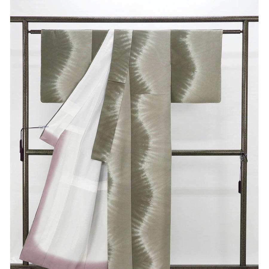 小紋 未着用 正絹 幾何模様 身丈159cm 裄丈65cm 小紋 未使用 着物 c4008