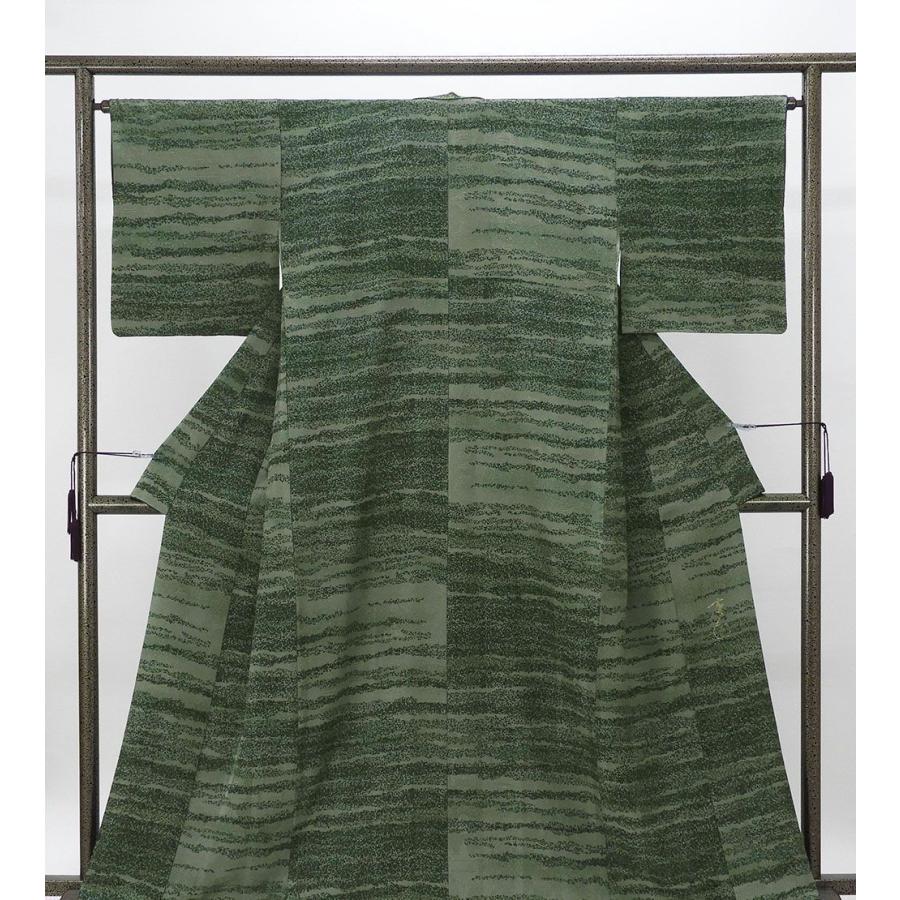 小紋 正絹 大久保玄才 そめのざ玄才作 身丈161cm 裄丈64.5cm 良品