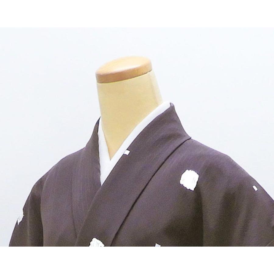 小紋 未使用 正絹 源氏香 幾何 身丈165.5cm 裄丈65cm 未着用 新古品 未 