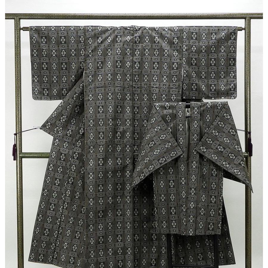 紬 正絹 花菱模様 身丈150.5cm 裄丈62.5cm 紬ＡＳ 羽織 リサイクル 中古 着物 カジュアル d0542 紬 正絹 花菱模様 身丈150.5cm 裄丈62.5cm 紬AS 羽織 リサイクル