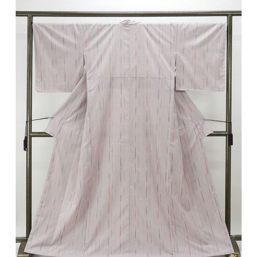 紬 新品仕立済 正絹 彩香 変わり縞模様 身丈165cm 裄丈68cm 新品 