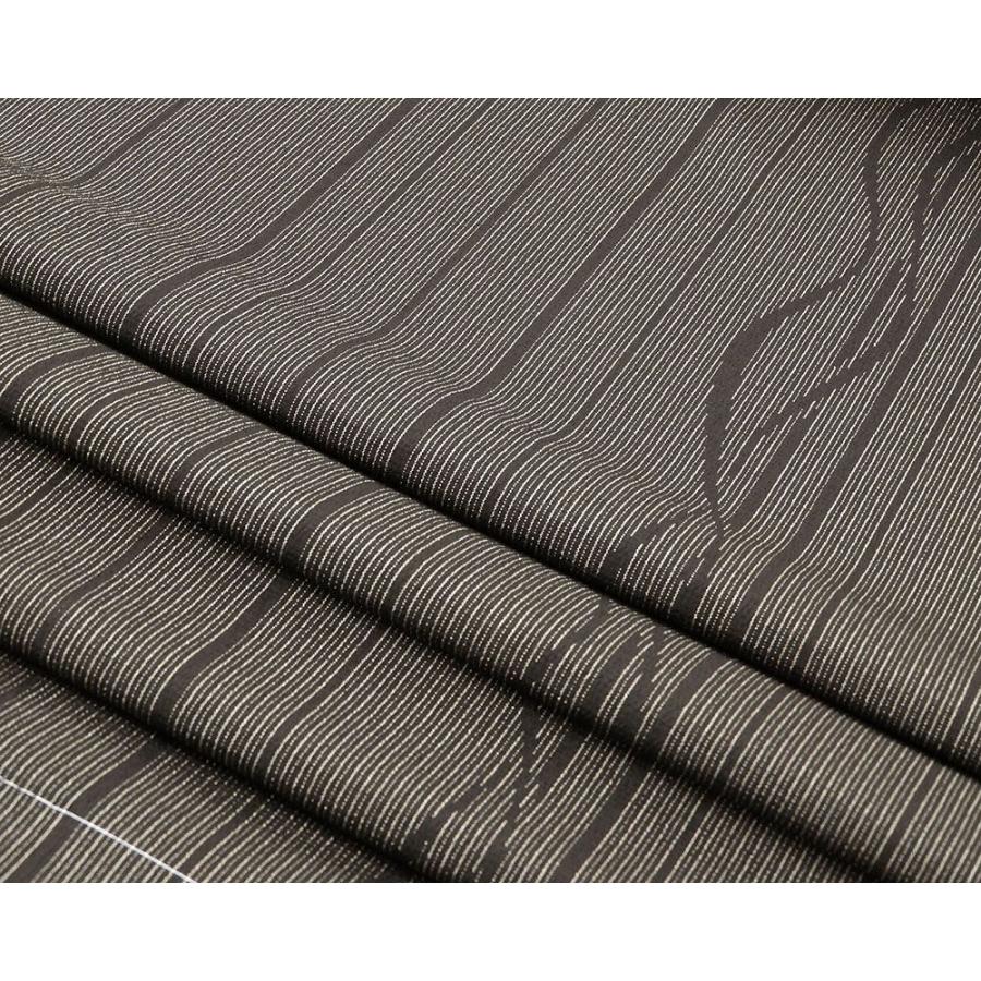 お召し 新品 正絹 伝統工芸士 白川貞夫 白新染織謹製 本しぼ絣 柿渋染め 縦縞ゆらぎ模様 紬 反物 新品 未仕立 d2021 お召し 新品 正絹 伝統工芸士 白川貞夫 白新染織謹製 本しぼ絣 柿渋