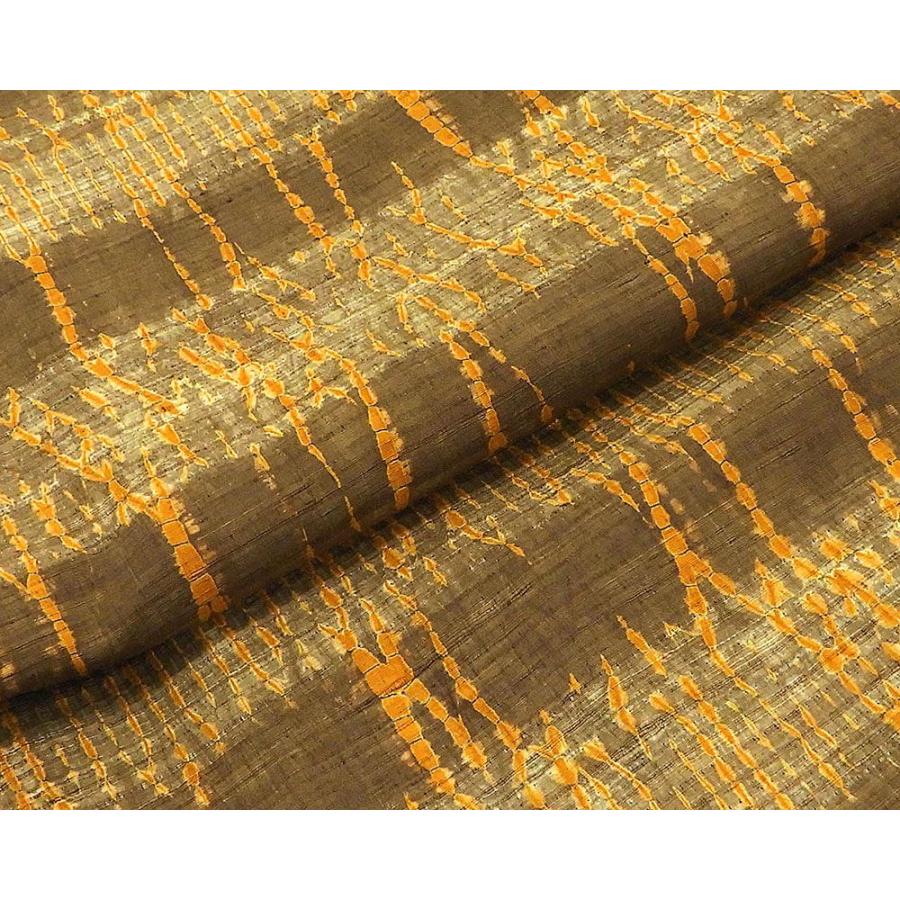 紬 未着用美品 正絹 横段幾何模様 身丈161cm 裄丈64cm 未使用 新古品