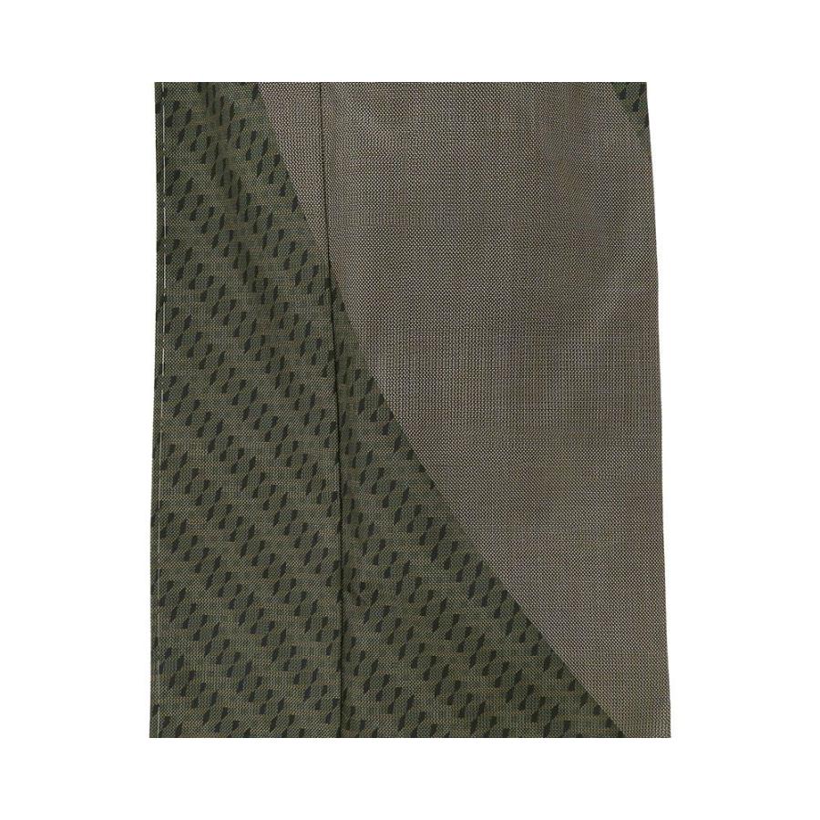 訪問着 未使用 正絹 大島紬 紬訪問着 斜段 菱 幾何 身丈165cm 裄丈66cm