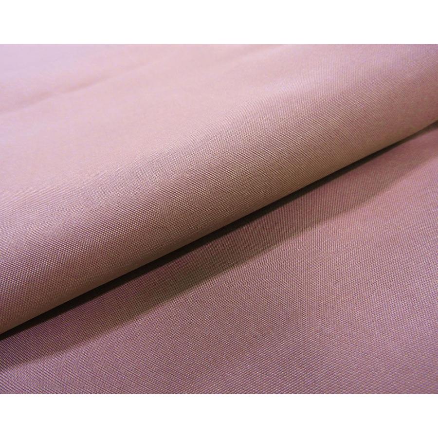 紬 未使用 正絹 渋めオーキッド 無地 身丈155.5cm 裄丈63cm 未着用