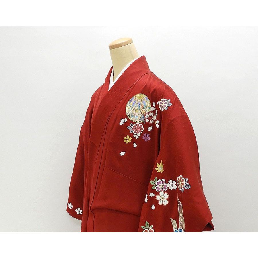 振袖 正絹 手毬四季花熨斗目模様 身丈167cm 裄丈70cm 振袖 良品 