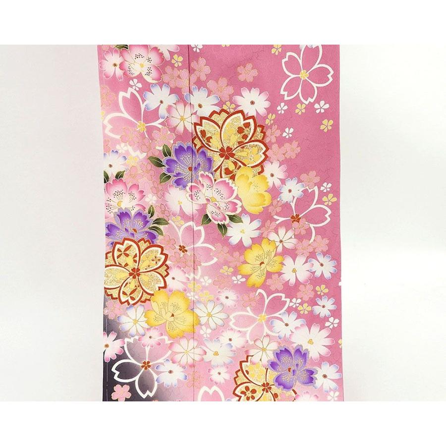 20％OFF SALE 振袖 新品仕立済 正絹 桜模様 トールサイズ 小難あり 