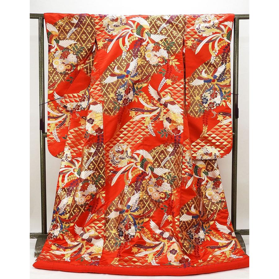 正絹 鳳凰刺繍打掛 ヴィンテージ 几帳 婚礼衣裳 2025年最新】Yahoo