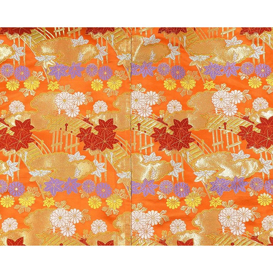 色打掛 正絹 雲取欄干四季花模様 打掛 花嫁衣裳 婚礼 リサイクル 中古