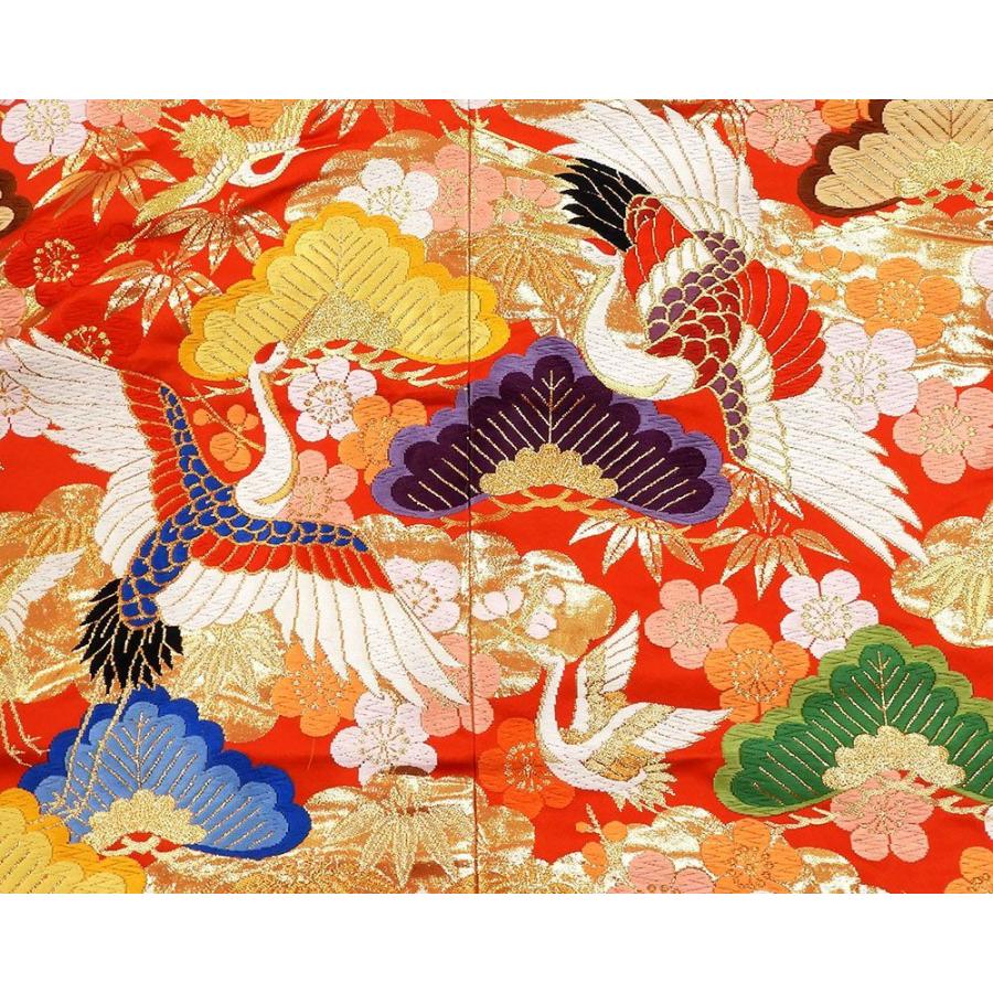 色打掛 正絹 松竹梅 舞鶴 打掛 花嫁衣裳 婚礼 良品 リサイクル 中古 