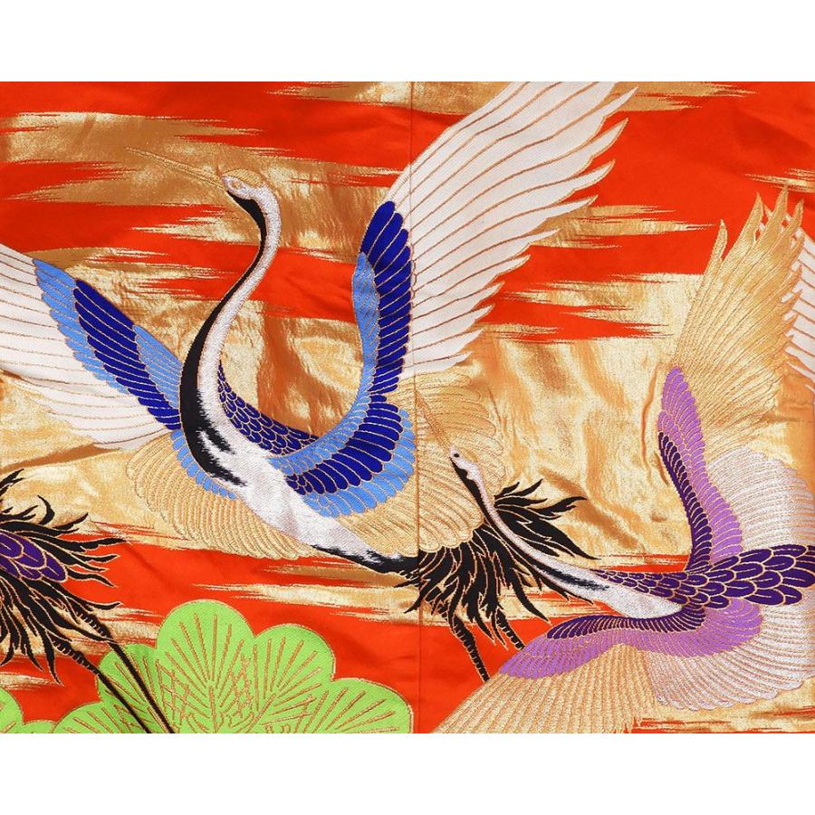 色打掛 正絹 霞 舞鶴 松 打掛 花嫁衣裳 婚礼 中古 リサイクル