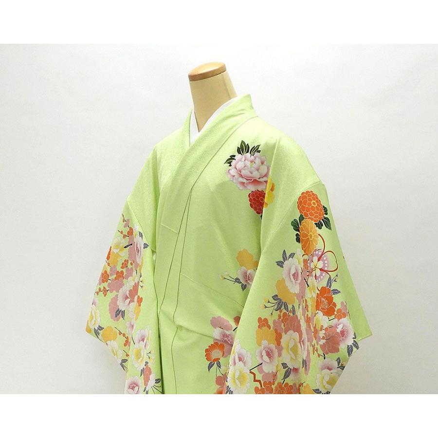 振袖 正絹 四季花模様 身丈175cm 裄丈69.5cm 美品 リサイクル 中古  