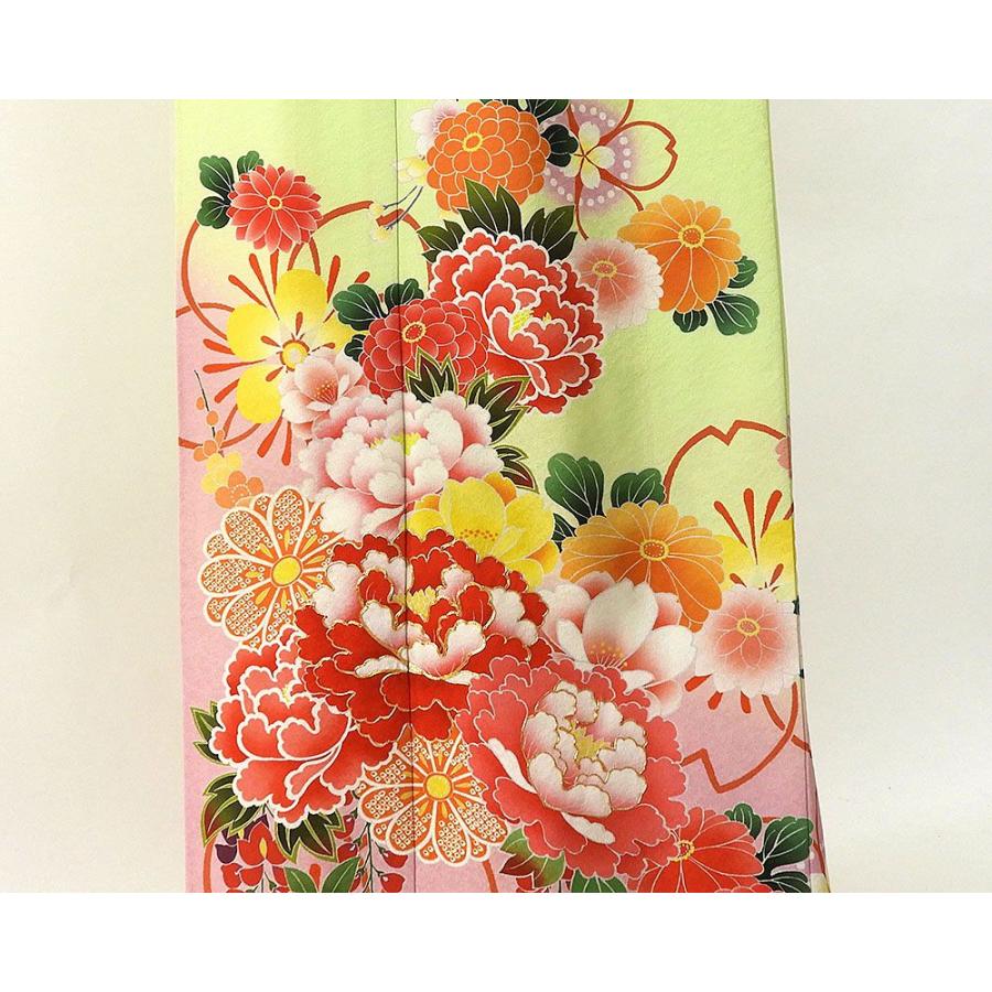 振袖 正絹 四季花模様 身丈175cm 裄丈69.5cm 美品 リサイクル 中古  