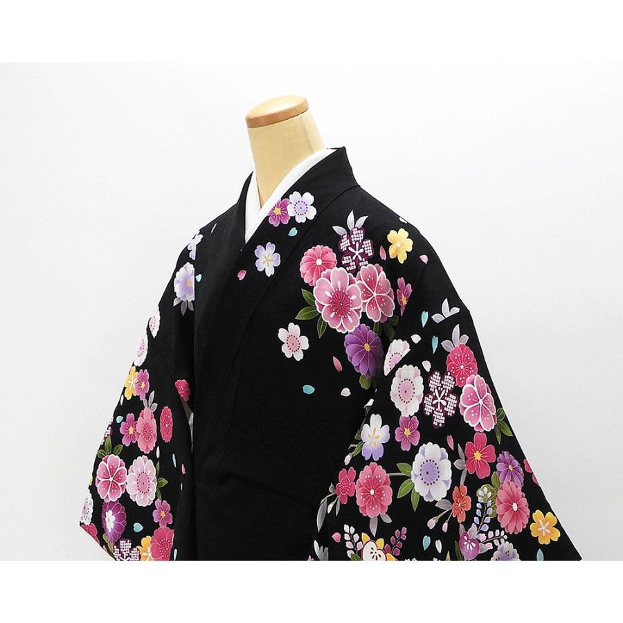 振袖 正絹 花模様 身丈172cm 裄丈71.5cm リサイクル 中古 着物 e4058 振袖 正絹 花模様 身丈172cm 裄丈71.5cm リサイクル 中古 着物 e4058