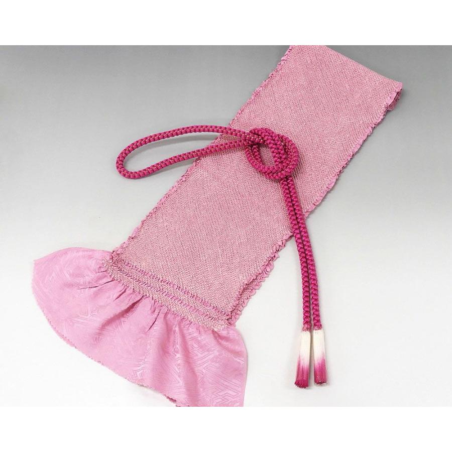 振袖 正絹 薔薇格子模様 5点セット 身丈170cm 裄丈67.5cm 袋帯 長襦袢