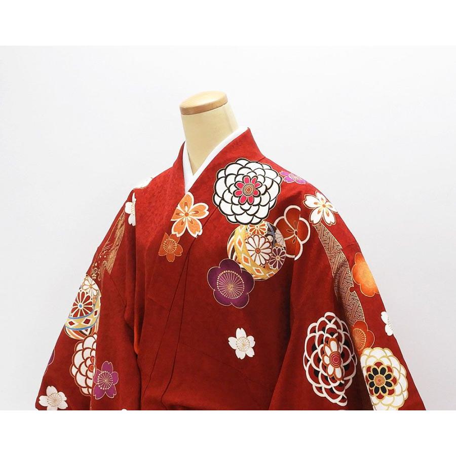 振袖 正絹 吉祥四季花模様 5点セット 身丈170.5cm 裄丈70.5cm 袋帯 