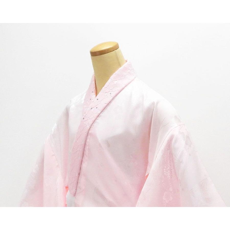 振袖 正絹 薔薇格子模様 5点セット 身丈168cm 裄丈66cm 袋帯 長襦袢 帯締め