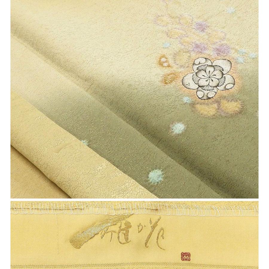 50％OFF SALE 色留袖 未着用超美品 正絹 久保田一竹 一竹辻が花 一竹工房 ぼかし 身丈159.5cm 裄丈62.5cm 色留袖 未使用 新古品 着物 f0112_5