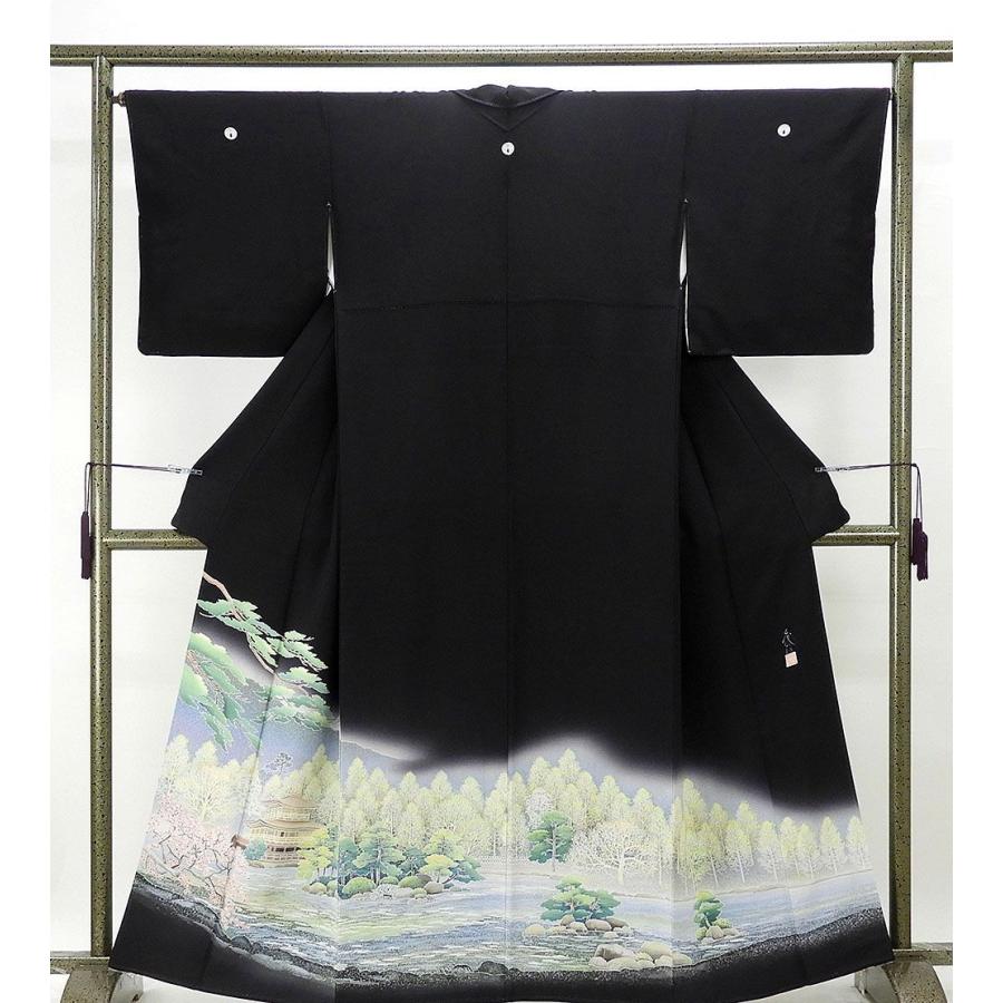 留袖 未着用美品 正絹 加賀友禅 石田巳代治作 身丈159.5cm 裄丈65.5cm 