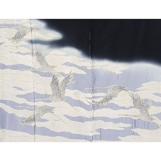 半額 50％OFF SALE 留袖 正絹 十日町友禅 滝泰謹製 黒留袖 未仕立 仮絵羽 着物 反物 フォーマル 結婚式 披露宴 新品 f2089の画像