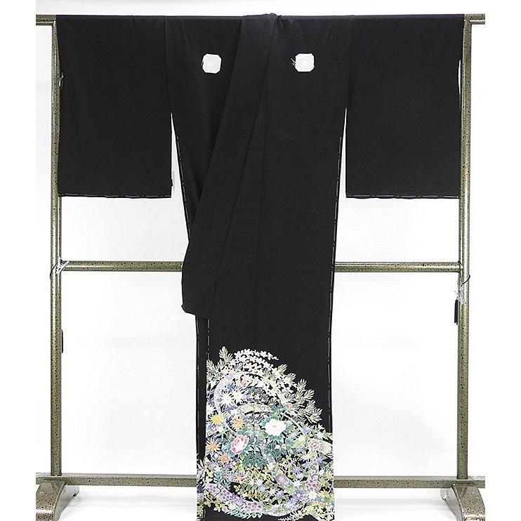 留袖 新品仕立付き 正絹 加賀友禅 森田耕三作 輪舞曲 黒留袖 未仕立 仮 
