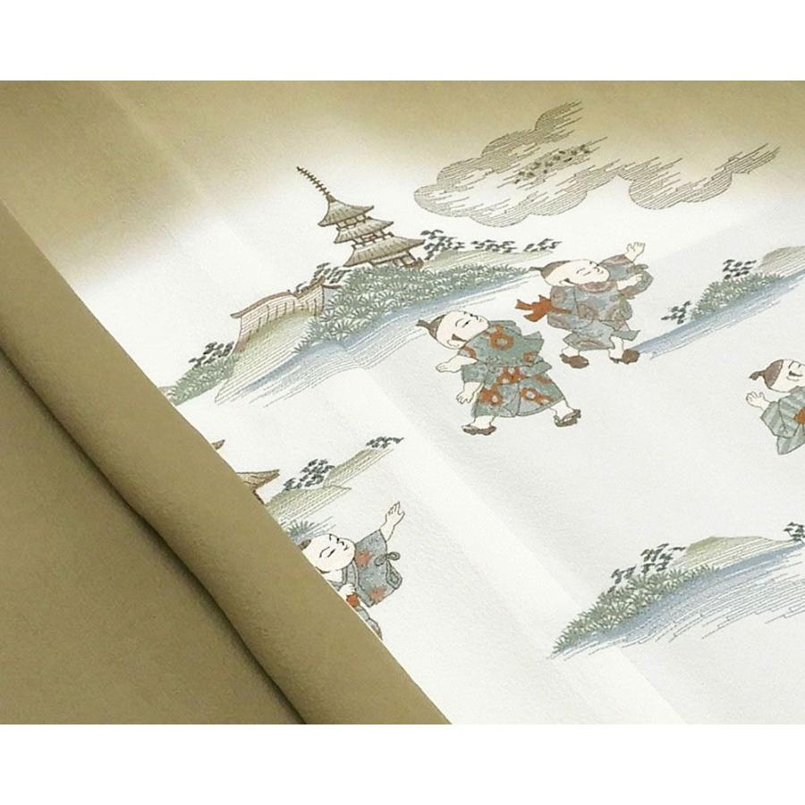 50％OFF SALE 色留袖 未使用 正絹 童子風景 身丈169cm 裄丈66.5cm 紋 