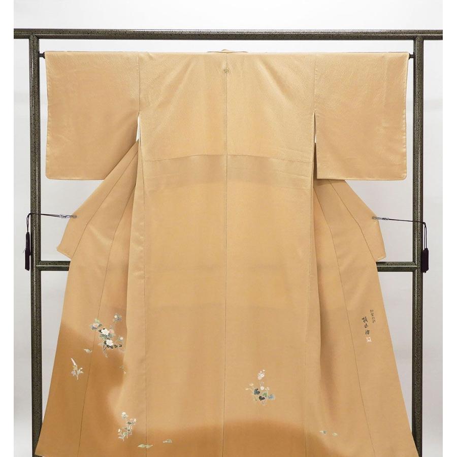 色留袖 未使用 正絹 加賀友禅 梶山伸作 身丈154.5cm 裄丈65.5cm 中陰