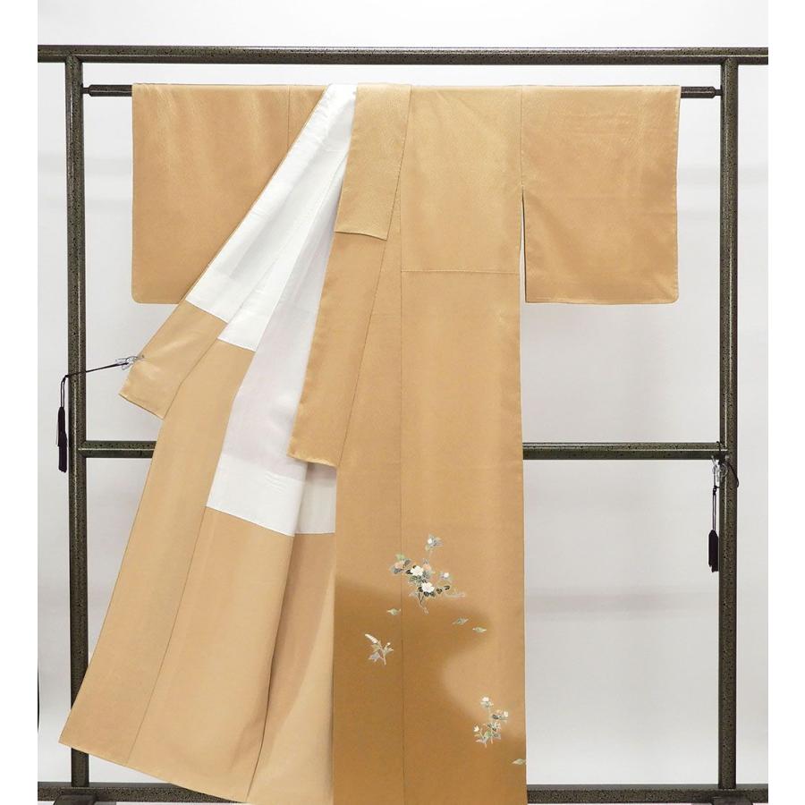 色留袖 未使用 正絹 加賀友禅 梶山伸作 身丈154.5cm 裄丈65.5cm 中陰