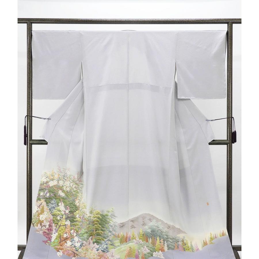 色留袖 未使用 正絹 加賀友禅 榊原雅春作 身丈165cm 裄丈68cm 木瓜 一つ紋 未着用 超美品 新古品 未使用品 着物 フォーマル レディース f4043_1
