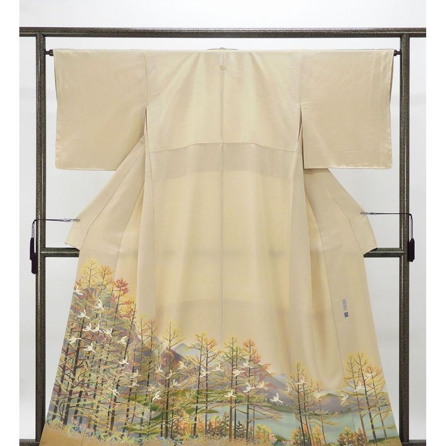 超美品　色留袖　本加賀友禅　魚津誠　作家物　落款登録　正絹　164 トールサイズ 正絹本加賀友禅手描き色留袖 魚津 誠作 福岡市南区の呉服店で