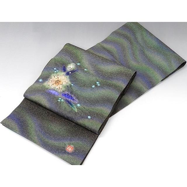 袋帯 未着用超美品 正絹 久保田一竹 一竹辻が花 一竹工房 辻が花 袋帯 未使用 新古品