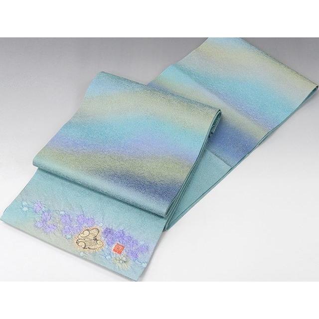 袋帯 未着用超美品 正絹 久保田一竹 一竹辻が花 一竹工房 辻が花 袋帯 未使用 新古品