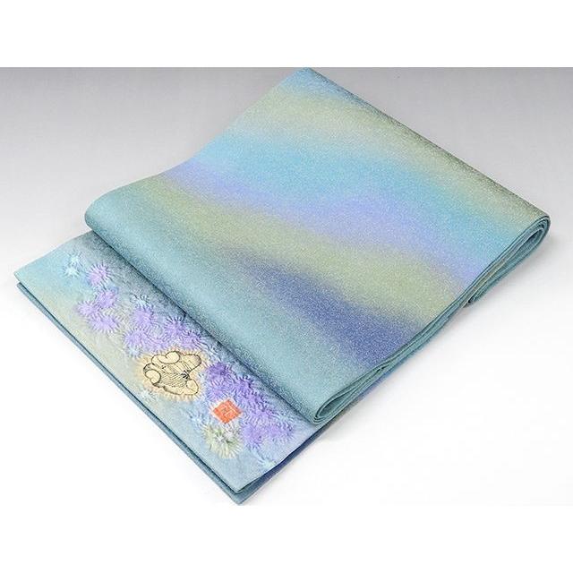 袋帯 未着用超美品 正絹 久保田一竹 一竹辻が花 一竹工房 辻が花 袋帯 未使用 新古品_1