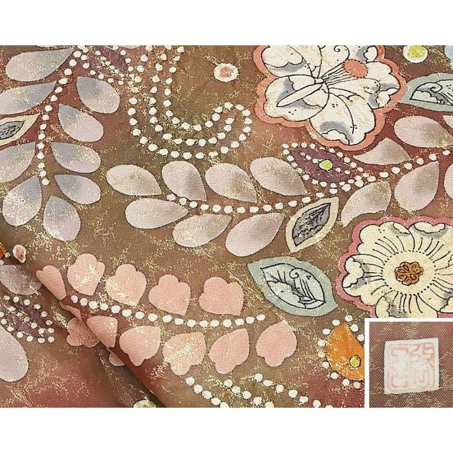 袋帯 正絹 絞り辻が花模様 美品 リサイクル g0398 : きもの翔鶴 - 通販