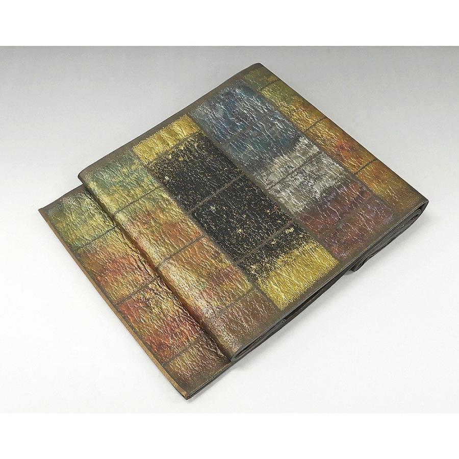 袋帯 正絹 石畳模様 袋帯 美品 リサイクル g0545 袋帯 正絹 石畳模様 美品 リサイクル 中古 結婚式 入学式 卒業式