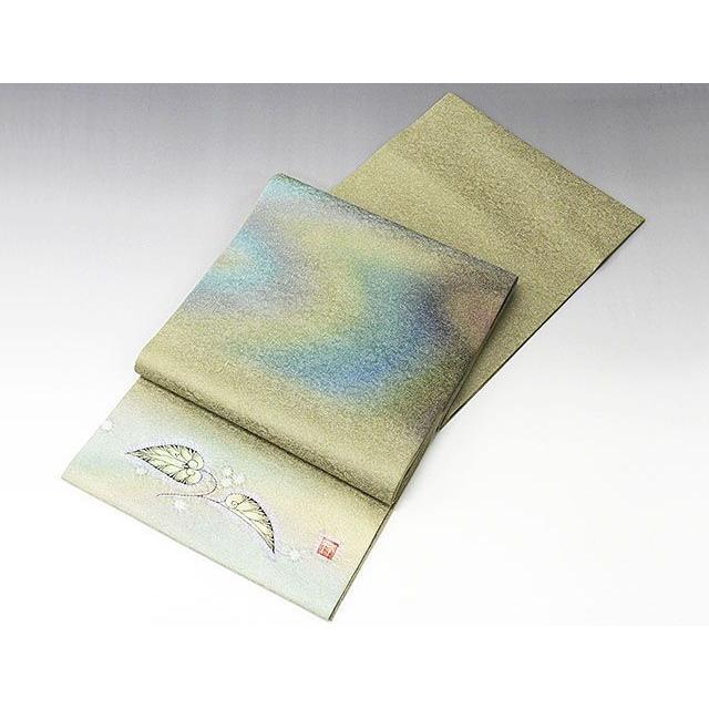 袋帯 未着用超美品 正絹 久保田一竹 一竹辻が花 一竹工房 辻が花 袋帯 未使用 新古品