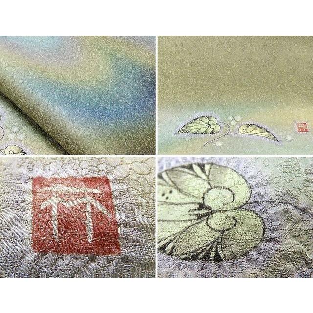 袋帯 未着用超美品 正絹 久保田一竹 一竹辻が花 一竹工房 辻が花 袋帯 未使用 新古品_3