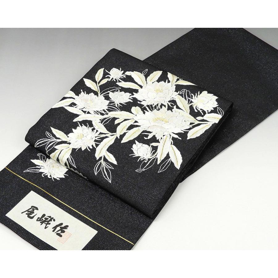 訳有り、秋の素敵な装い！西陣お洒落高級名古屋帯 綿芯仕立付 乱菊 クリーム 訳有り、秋の素敵な装い！西陣お洒落高級名古屋帯 綿芯仕立付