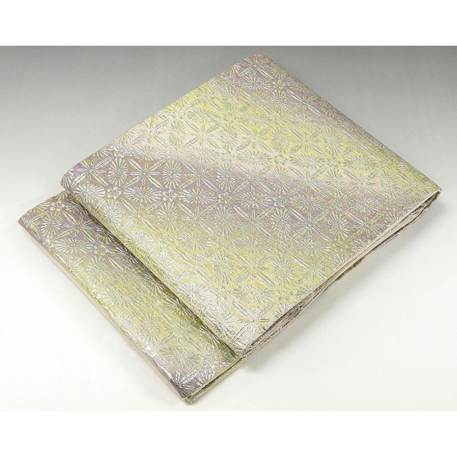 袋帯 新品仕立付き 正絹 金彩友禅 和田光正作 七宝菊花袋帯 未仕立 仕立て代込み 新品 g1454 袋帯 新品仕立付き 正絹 金彩友禅 和田光正作 七宝菊花袋帯 未仕立