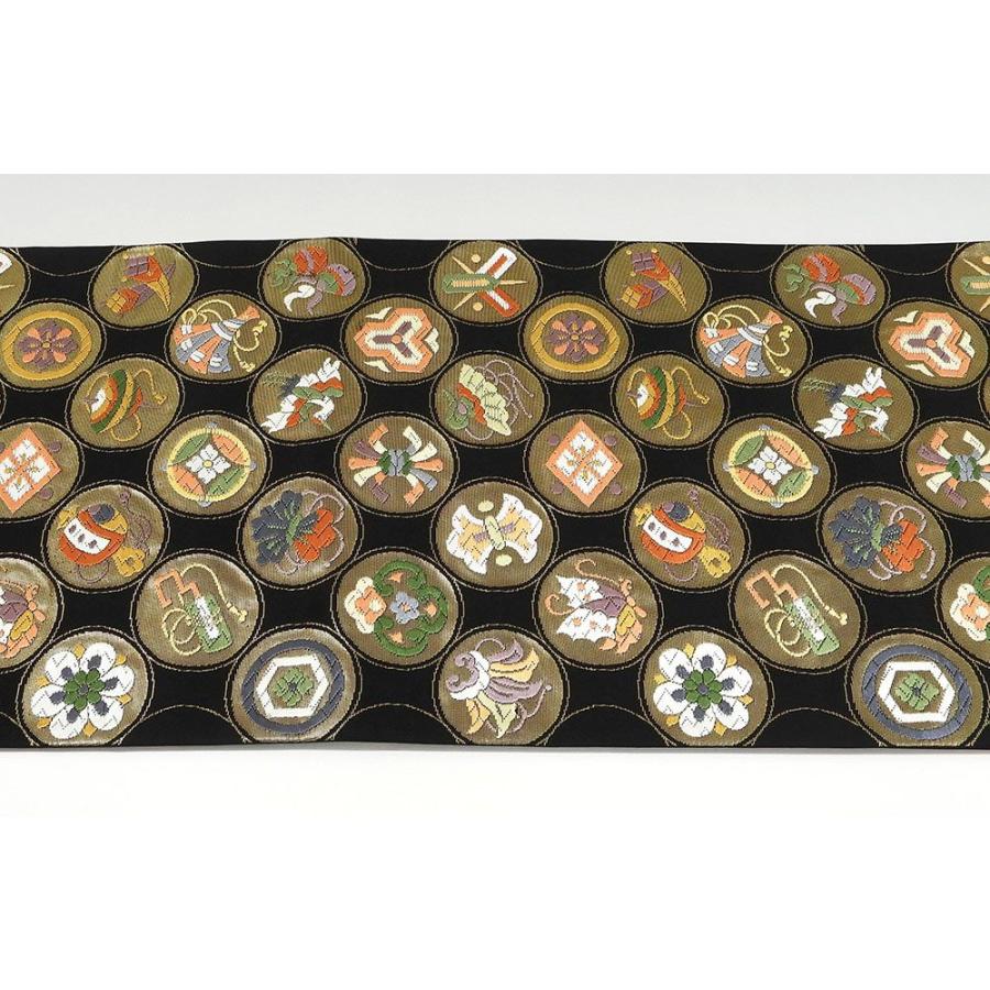 袋帯 新品仕立付き 正絹 西陣 白寿苑謹製 錦綾宝尽し文 未仕立 仕立て