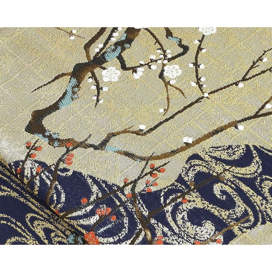 袋帯 新品仕立付き 正絹 西陣 大光謹製 白梅紅梅図 未仕立 仕立て代