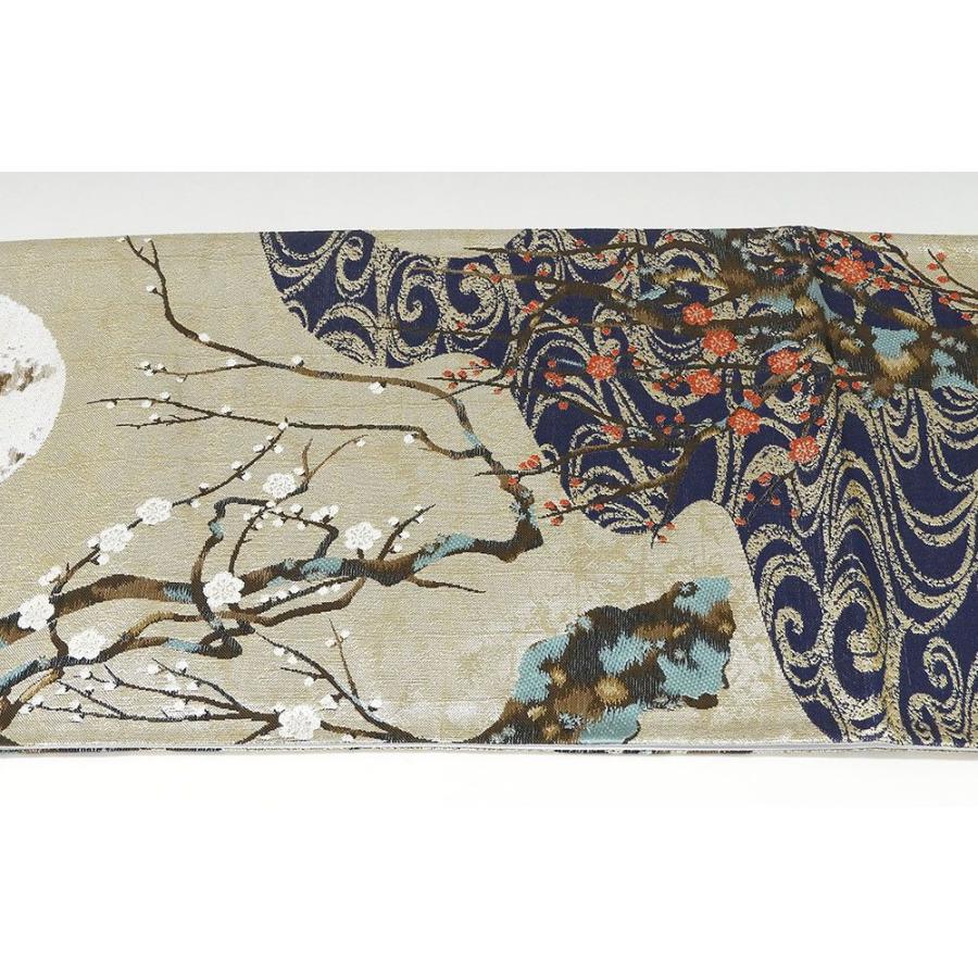 袋帯 新品仕立付き 正絹 西陣 大光謹製 白梅紅梅図 未仕立 仕立て代