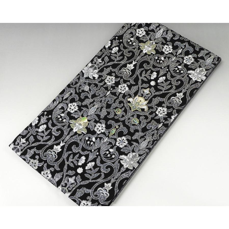 専用帯2638 ●螺鈿作家 藤本隆士 螺鈿 高級 正絹 落款 六通 袋帯 墨流し 専用帯2638 ○螺鈿作家 藤本隆士 螺鈿 高級 正絹 落款 六通 袋帯 墨流し